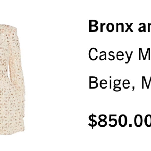 Bronx and Banco Casey Mini Dress in Beige - Picture 6 of 9